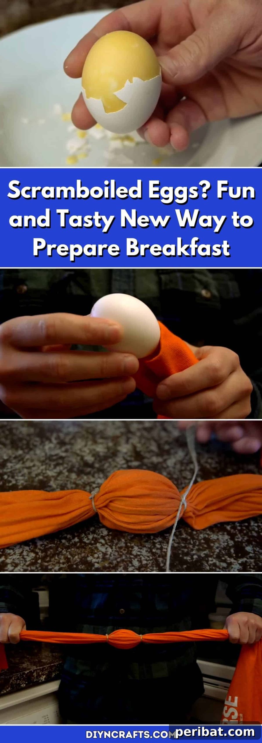 Scramboiled: Breakfast Reinvented, Deliciously 2 Scramboiled Eggs: The Fun and Tasty New Way to Prepare Breakfast. Golden eggs, scrambled inside the shell.