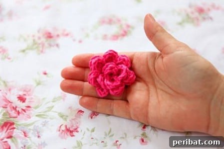 Kickstart Your Yarn Journey: 30 Simple Knit & Crochet Patterns 18 Crochet Roses - Simple Flower Embellishment Project