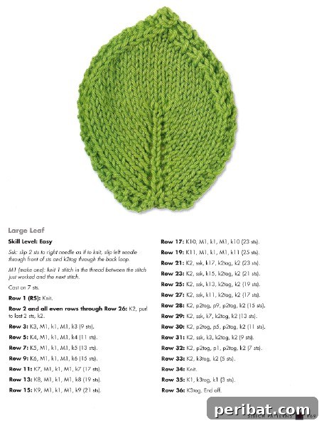 Kickstart Your Yarn Journey: 30 Simple Knit & Crochet Patterns 23 Knit Leaf Coasters - Quick and Decorative Knitting Project