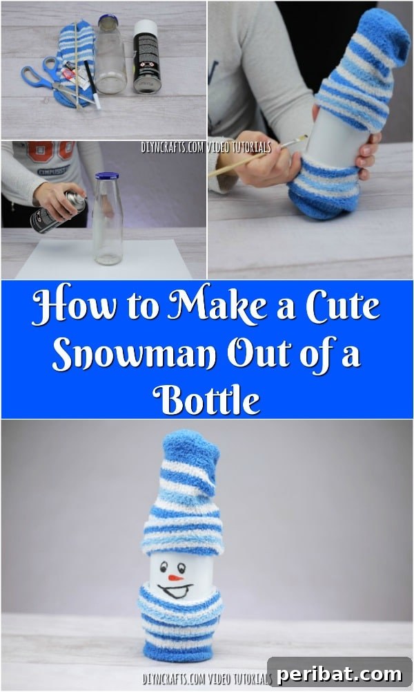 Pinterest icon for sharing this easy DIY snowman craft tutorial