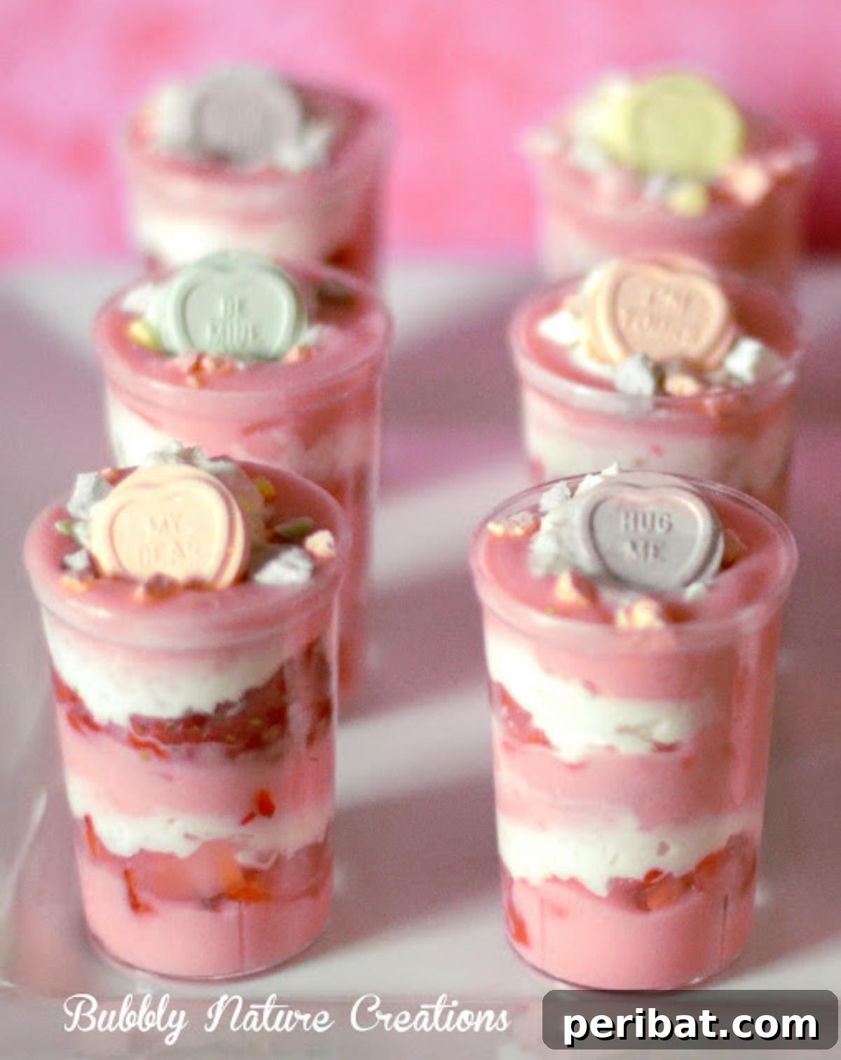 Fall in Love with These Romantic Valentine's Day Desserts 12 Conversation Hearts Mini Parfaits