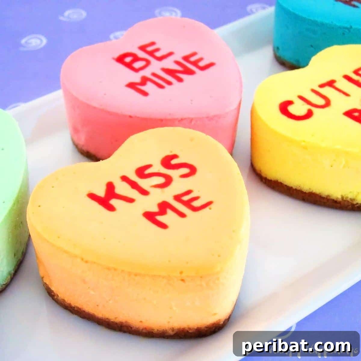 Fall in Love with These Romantic Valentine's Day Desserts 15 Conversation Heart Cheesecakes