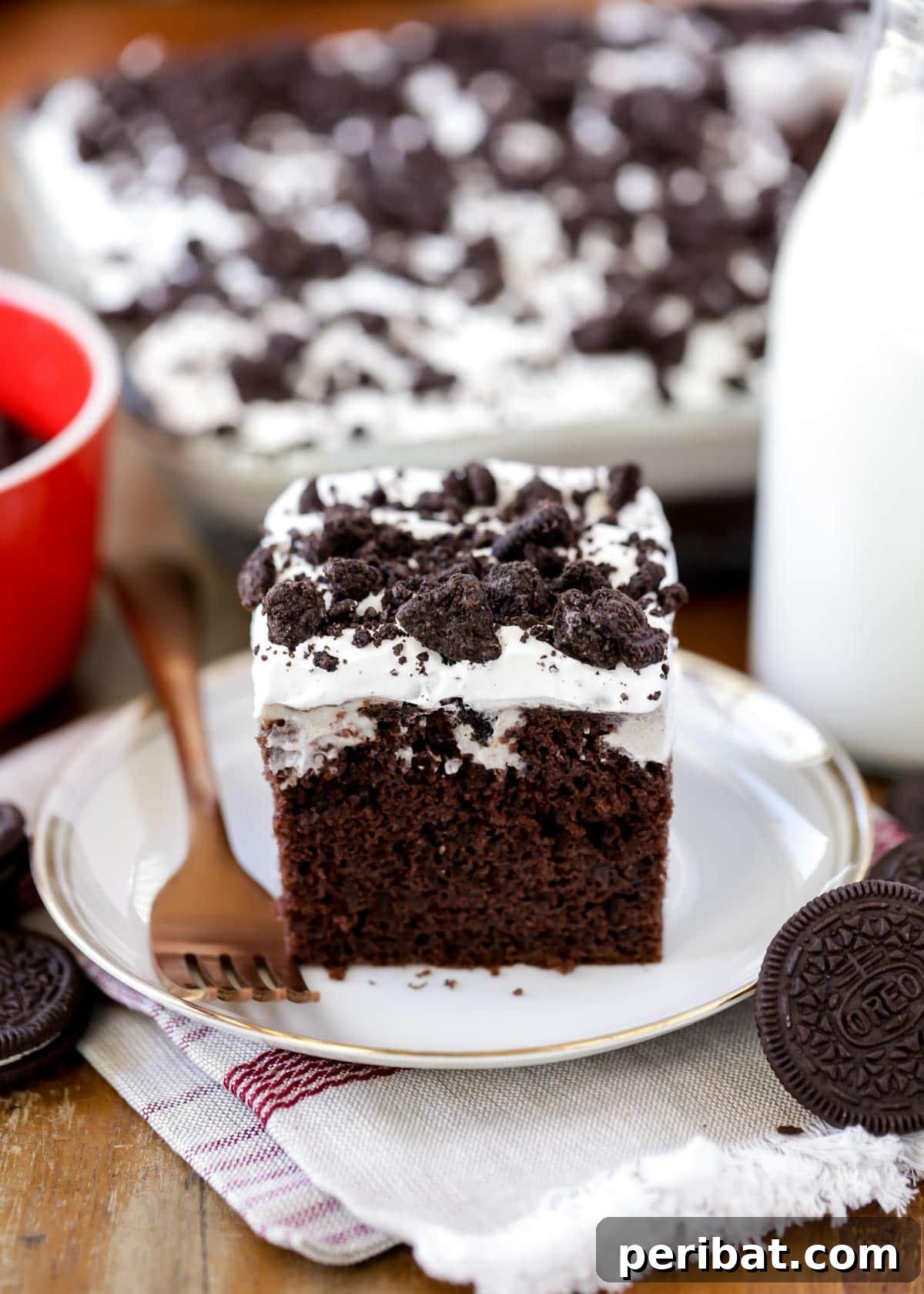 Fall in Love with These Romantic Valentine's Day Desserts 16 Oreo Pudding Poke Cake