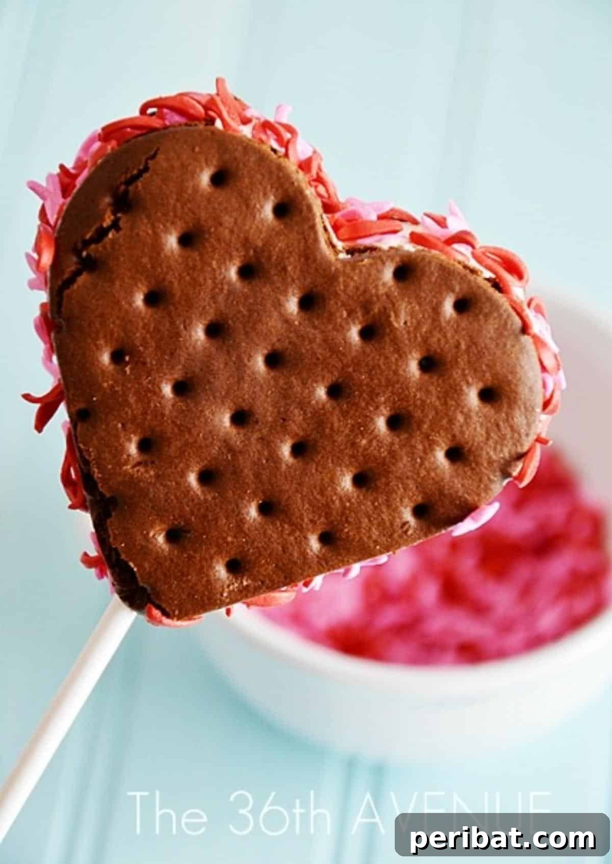 Fall in Love with These Romantic Valentine's Day Desserts 3 Sandwich Ice Cream Hearts on a Stick