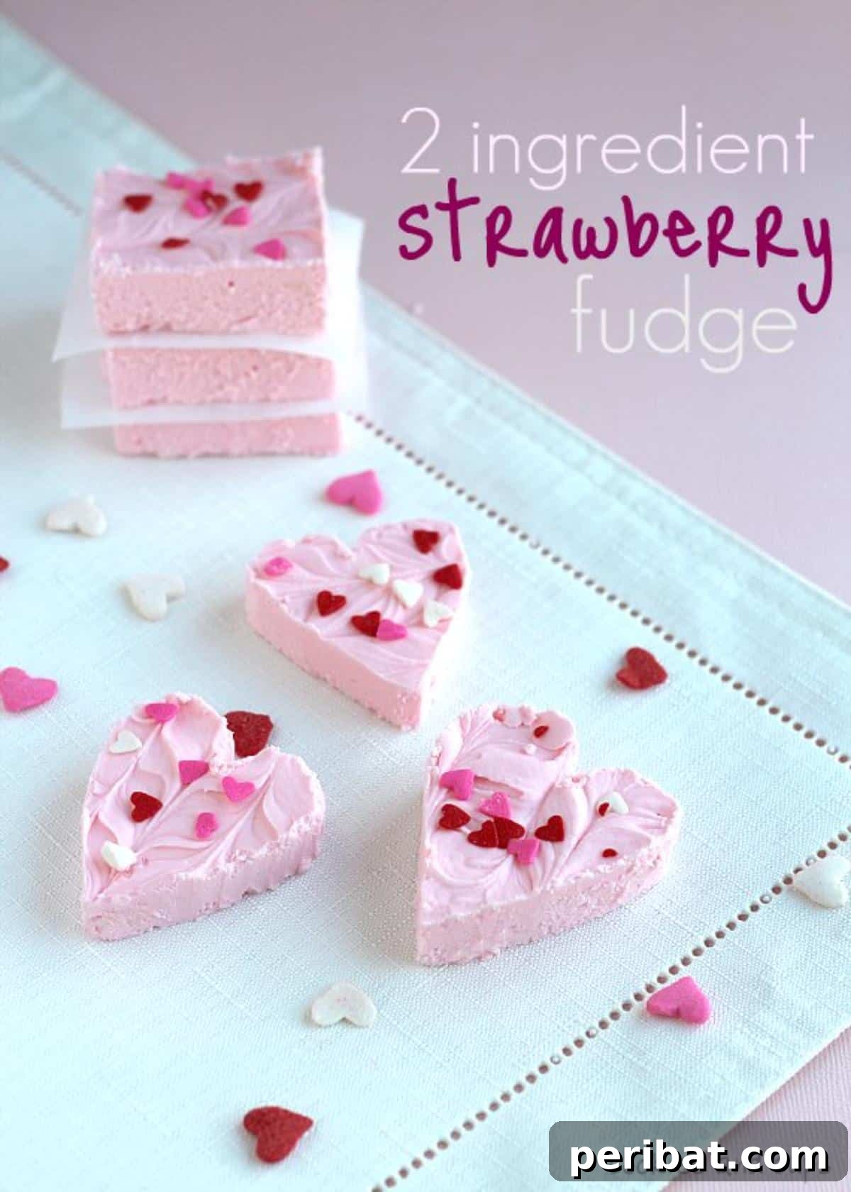 Fall in Love with These Romantic Valentine's Day Desserts 6 2 Ingredient Strawberry Fudge