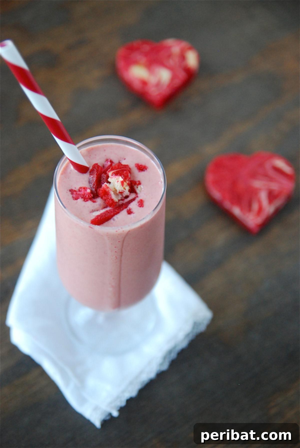 Fall in Love with These Romantic Valentine's Day Desserts 8 Red Velvet Cheesecake Milkshake