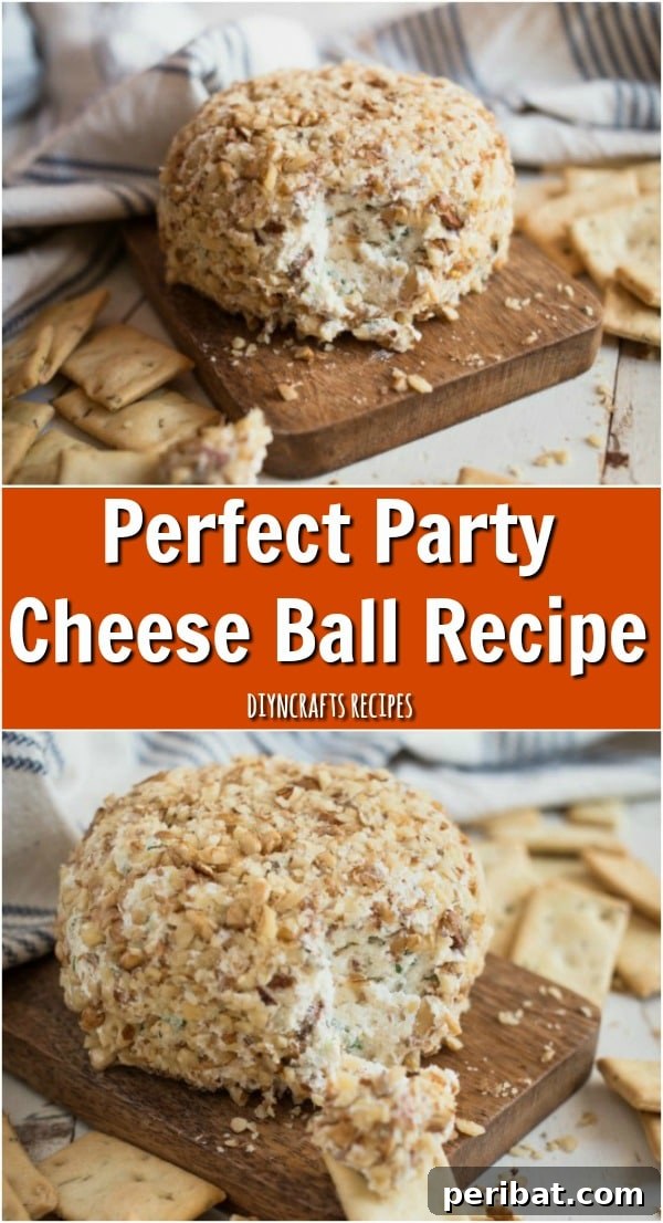 Bacon Ranch Cheese Ball on a platter