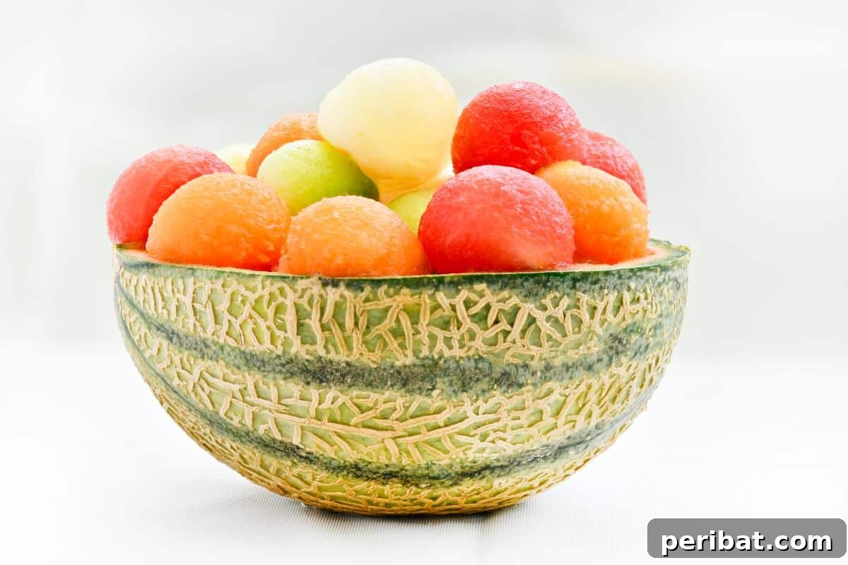 Beyond the Bin: 20 Brilliant Ways to Repurpose Fruit and Vegetable Peels 16 A melon bowl.