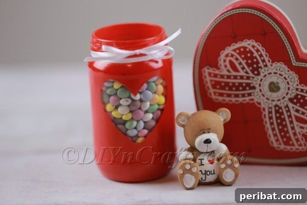 Spark Romance: Create Your Own Valentine Heart Lantern 14 Filling the heart lantern with candies as a bonus idea