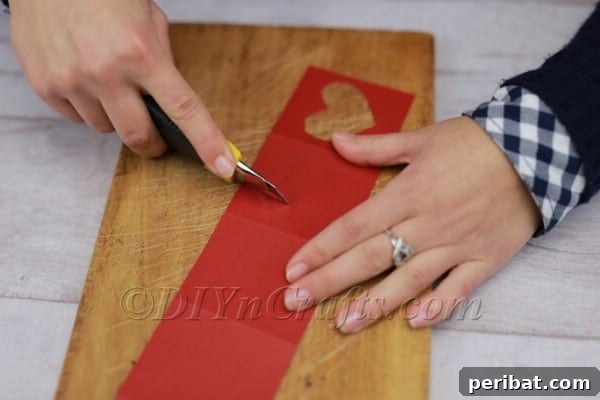 Cutting 'L' with a precision knife