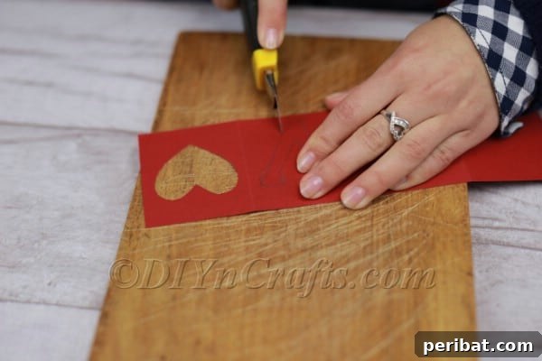 Cutting 'O' with a precision knife