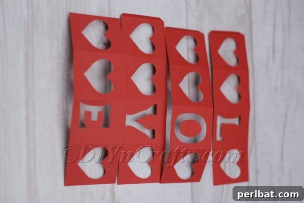 All designs cut out from paper strips
