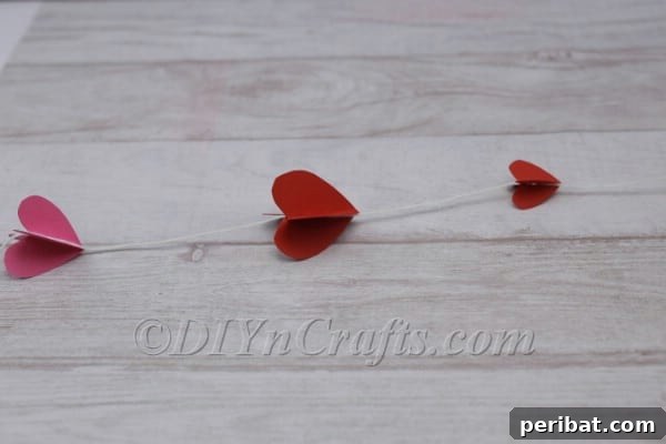 Pressing second half of heart to create 3D shape