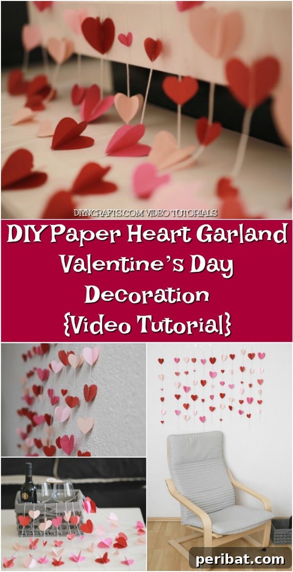 Final inspiration for DIY heart garland crafting