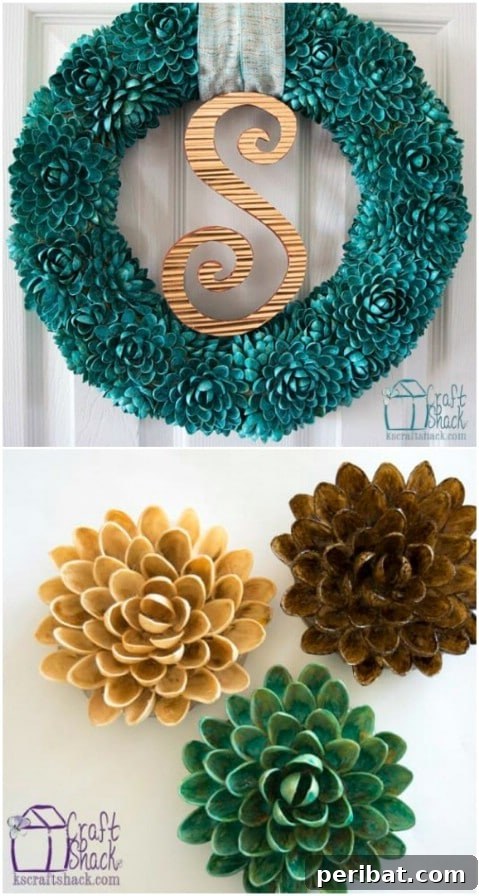 Beyond the Bin: 11 Creative Pistachio Shell Projects 13 Reused Pistachio Shell Wreath