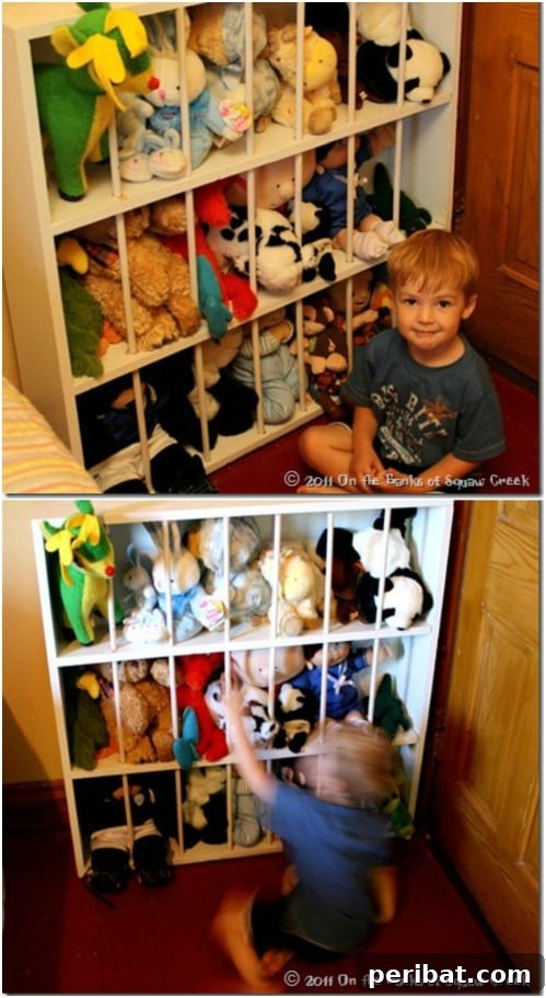 Smart & Simple DIY Stuffed Animal Storage for Children's Rooms 11 DIY Stuffed Animal Zoo Storage