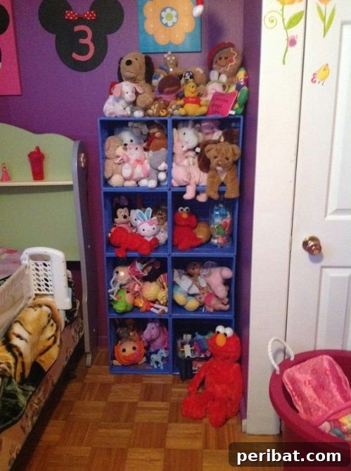 Smart & Simple DIY Stuffed Animal Storage for Children's Rooms 14 Colorful Repurposed Milk Crate Toy Storage