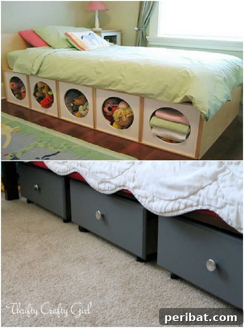 Smart & Simple DIY Stuffed Animal Storage for Children's Rooms 17 Under Bed Stuffed Animal Storage Pods