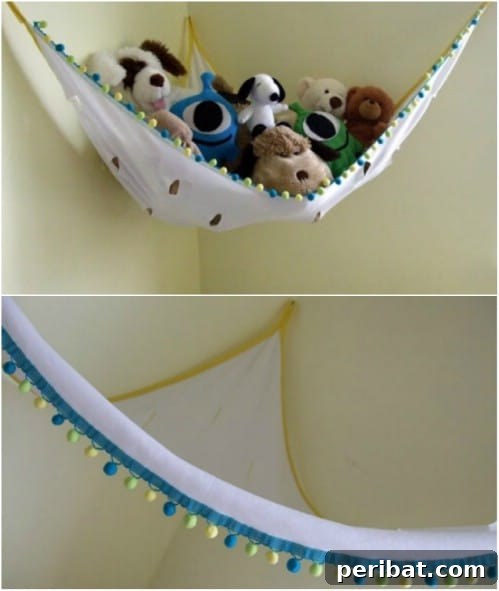 Smart & Simple DIY Stuffed Animal Storage for Children's Rooms 6 Corner Stuffed Animal Net DIY