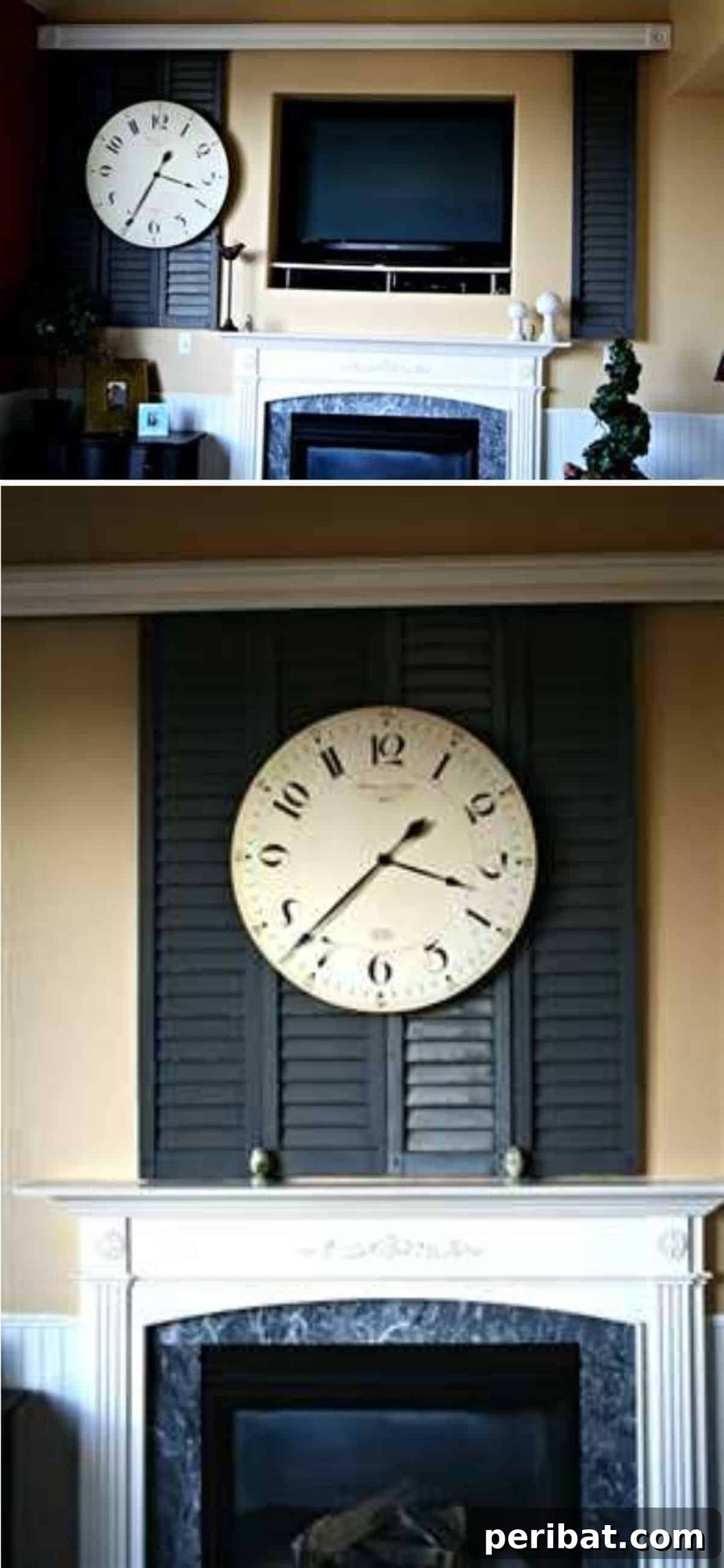 A Brilliant Way to Disguise Your Flat Screen TV - Close the Shutters