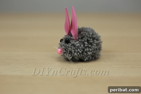 Both ears attached, completing the bunny's basic structure
