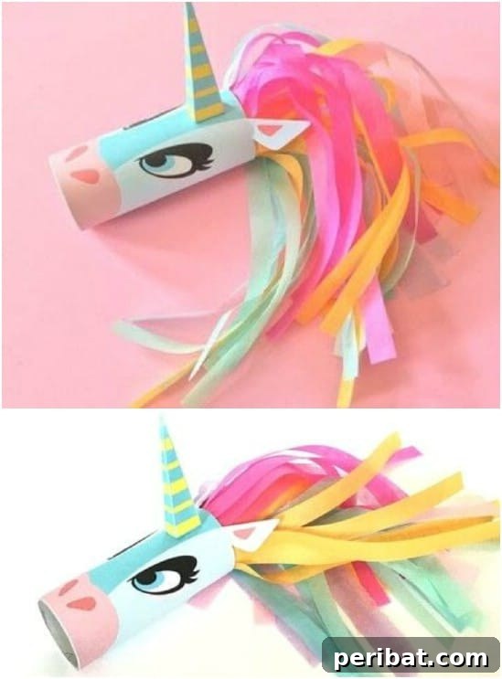 Simple Unicorn Toilet Roll Craft