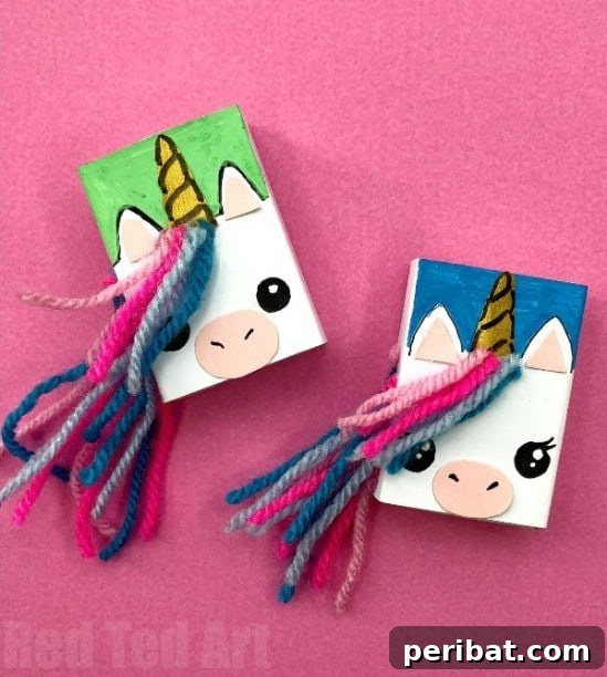 DIY Unicorn Matchbox Book
