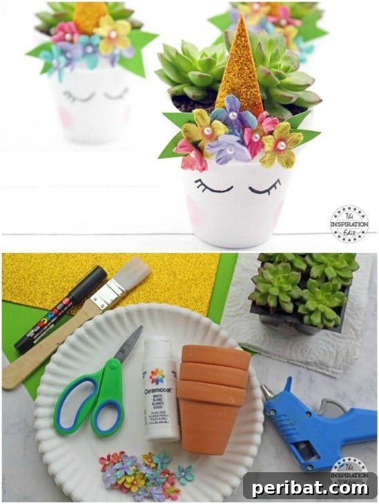 Adorable DIY Unicorn Succulents