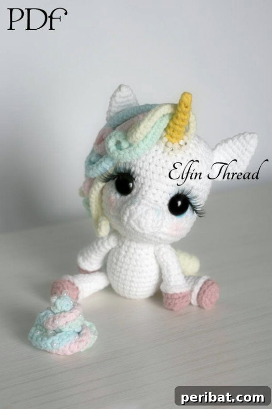 Crochet Stuffed Unicorn Pattern