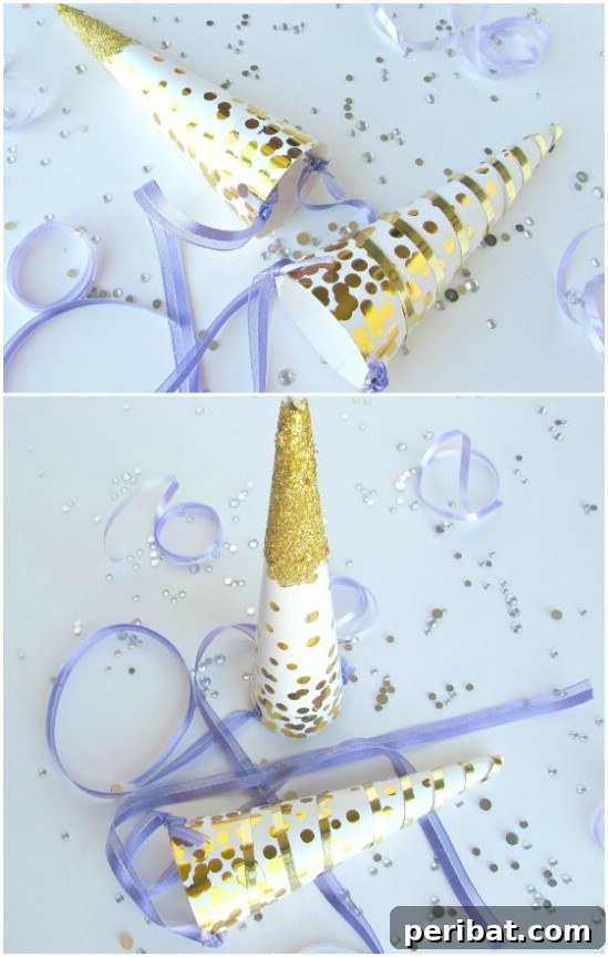 Easy DIY Unicorn Party Horns