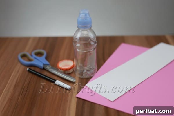 Adorable DIY Easter Bunny Candy Container 4 Gluing candy cup to bottle cap