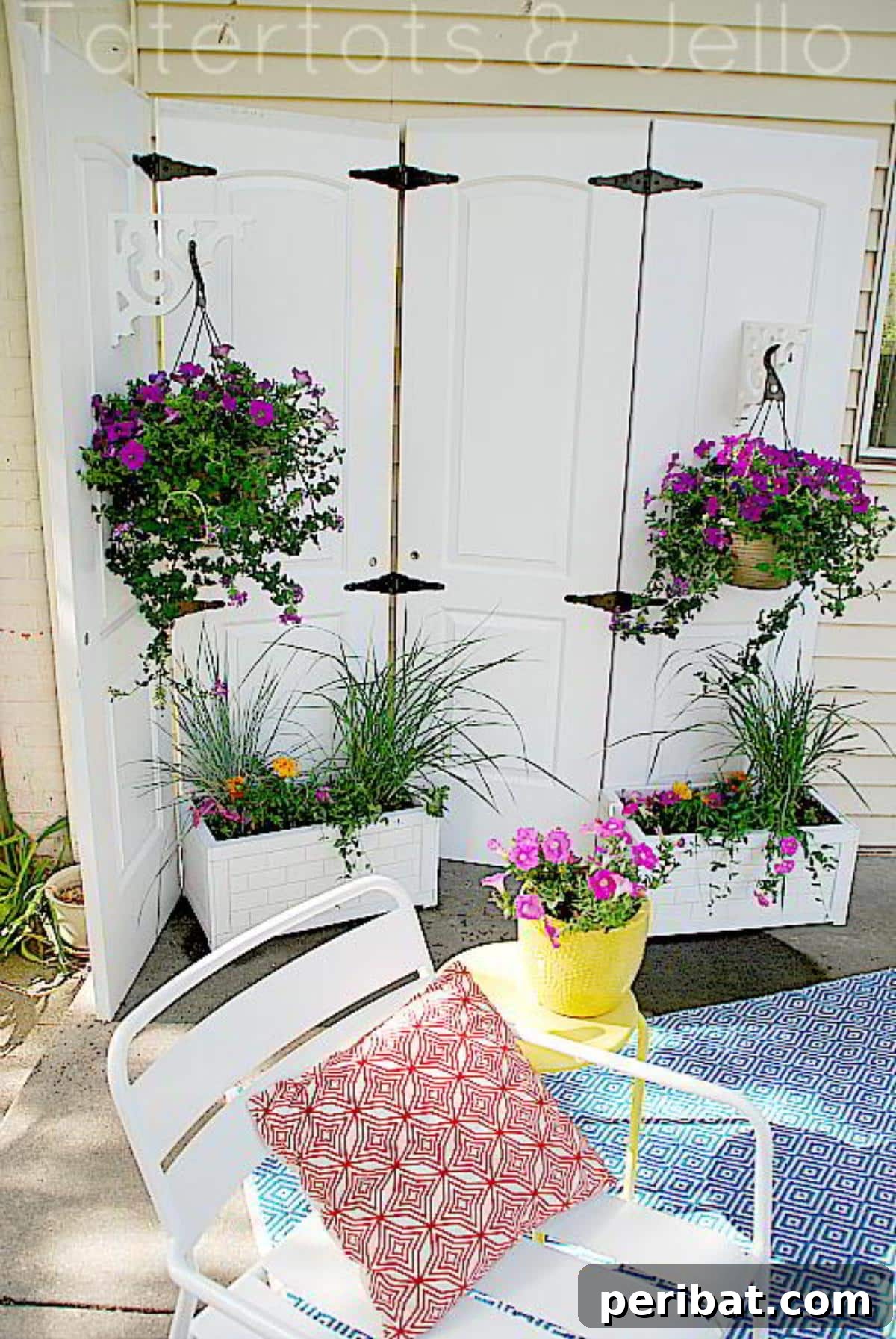 DIY Outdoor Oasis: 10 Projects for Beauty and Bliss 12 An innovative DIY privacy screen that doubles as a planter, featuring subway tile accents.