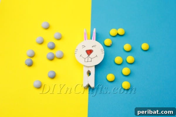 Transform a Clothespin into an Adorable Easter Bunny 12 Step 7: Multiple Clothespin Bunnies