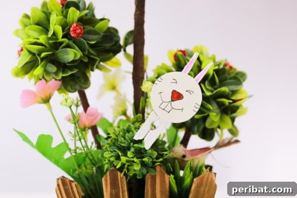 How to Make a Cute Easter Bunny Out of a Clothespin - Project Image