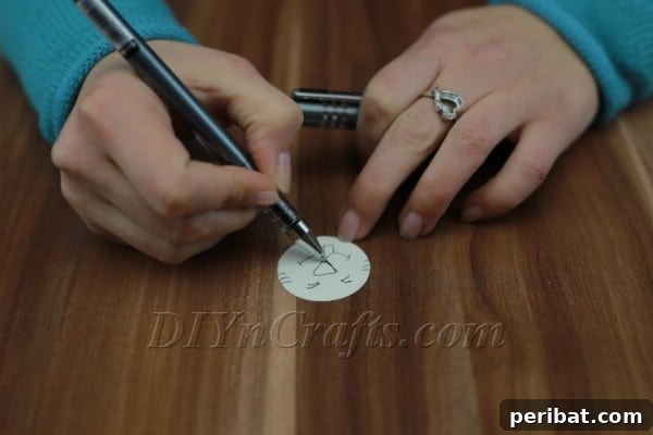 Transform a Clothespin into an Adorable Easter Bunny 6 Step 2: Draw the Bunny's Face