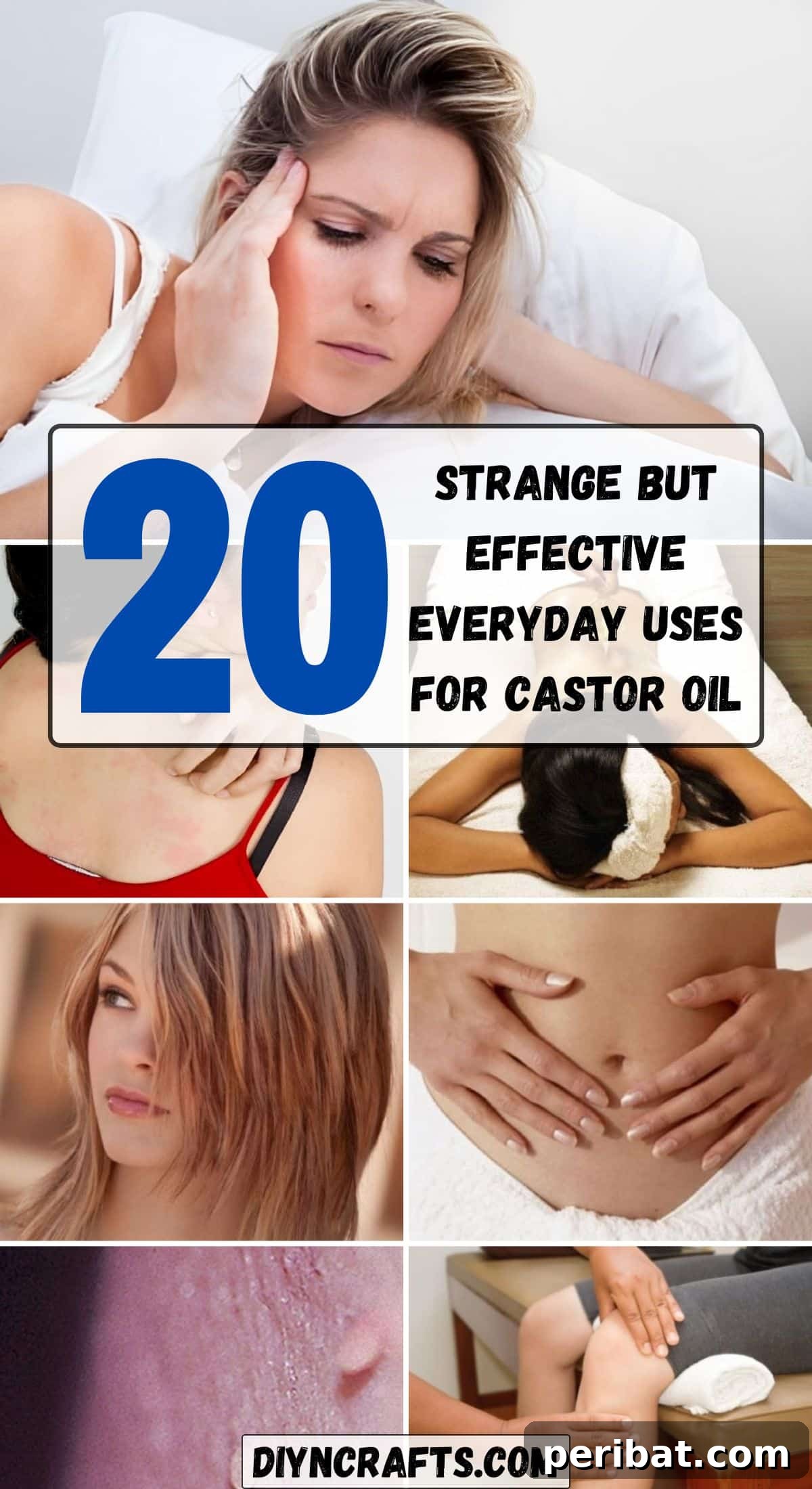 Diverse uses of castor oil for health, beauty, and home