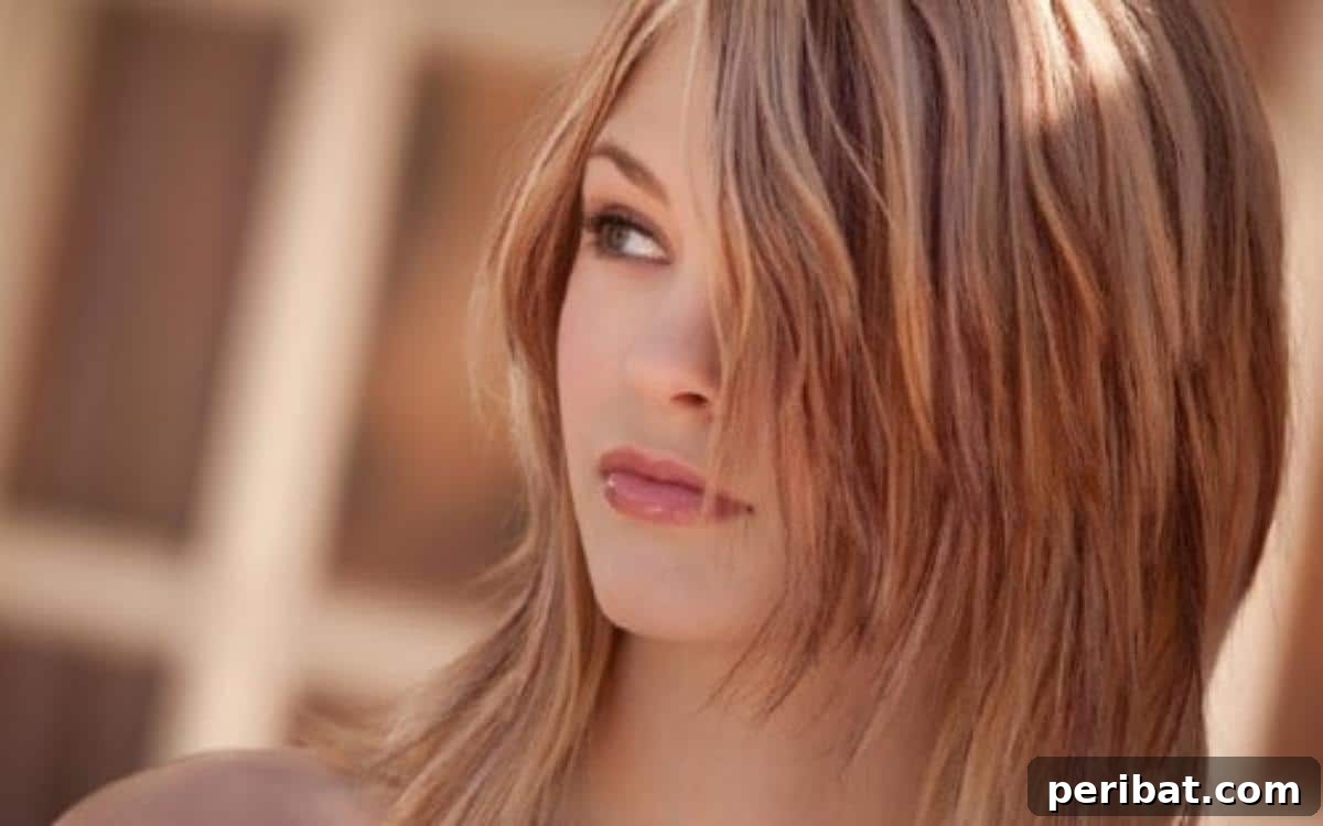Woman with long, healthy hair, representing castor oil's hair growth benefits
