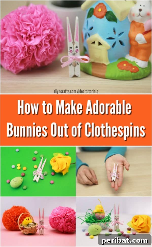 Clothespin Easter Bunny Craft