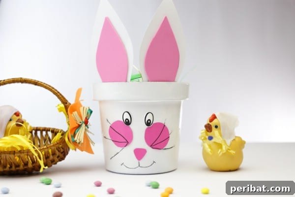 How to Repurpose a Planter into a Cute Easter Bunny