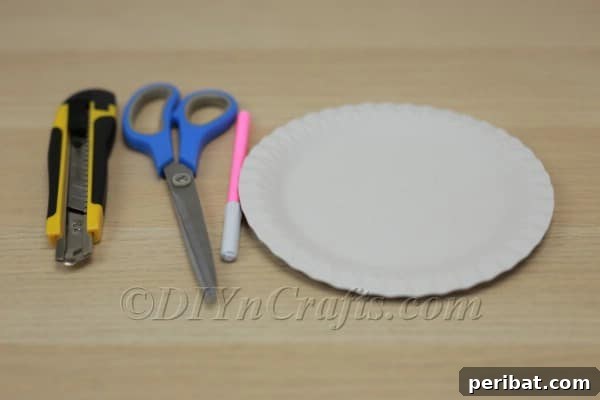 Three Adorable Easter Bunny Crafts Using Paper Plates 4 Sketching bunny ear outlines on a paper plate