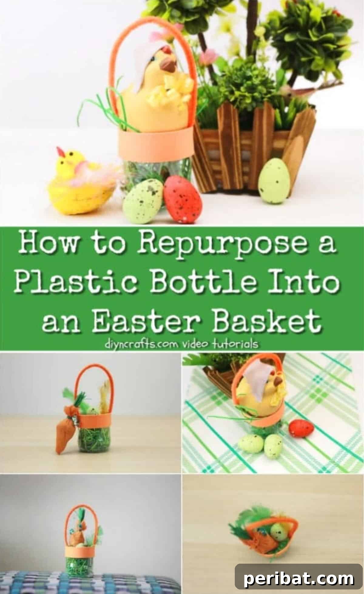 From Trash to Treasure: DIY Plastic Bottle Easter Baskets 2 How to Repurpose a Plastic Bottle Into an Easter Basket