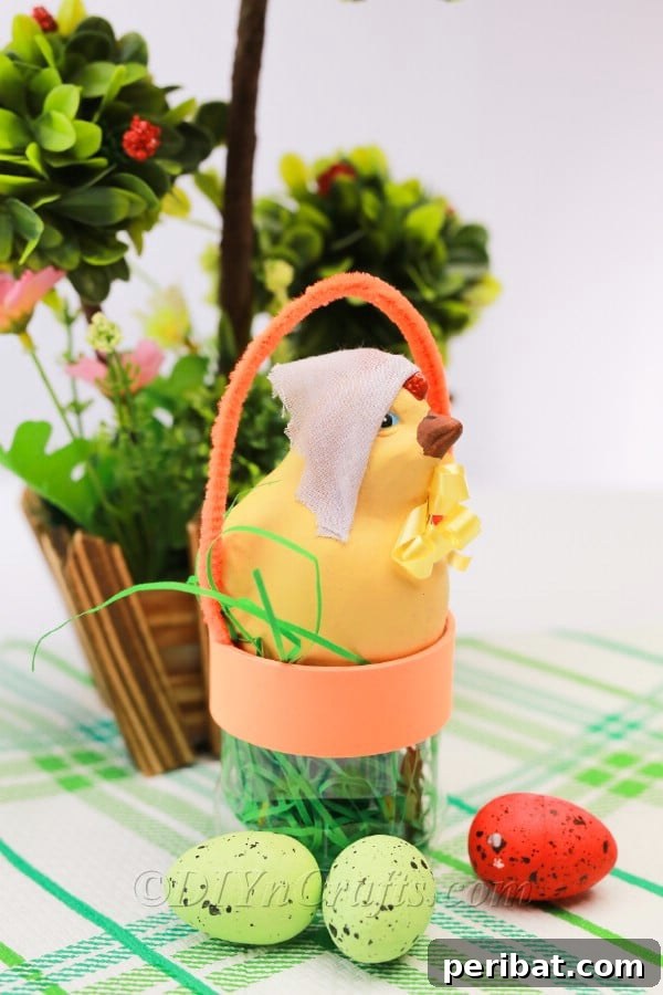 Finished Transparent Easter Basket