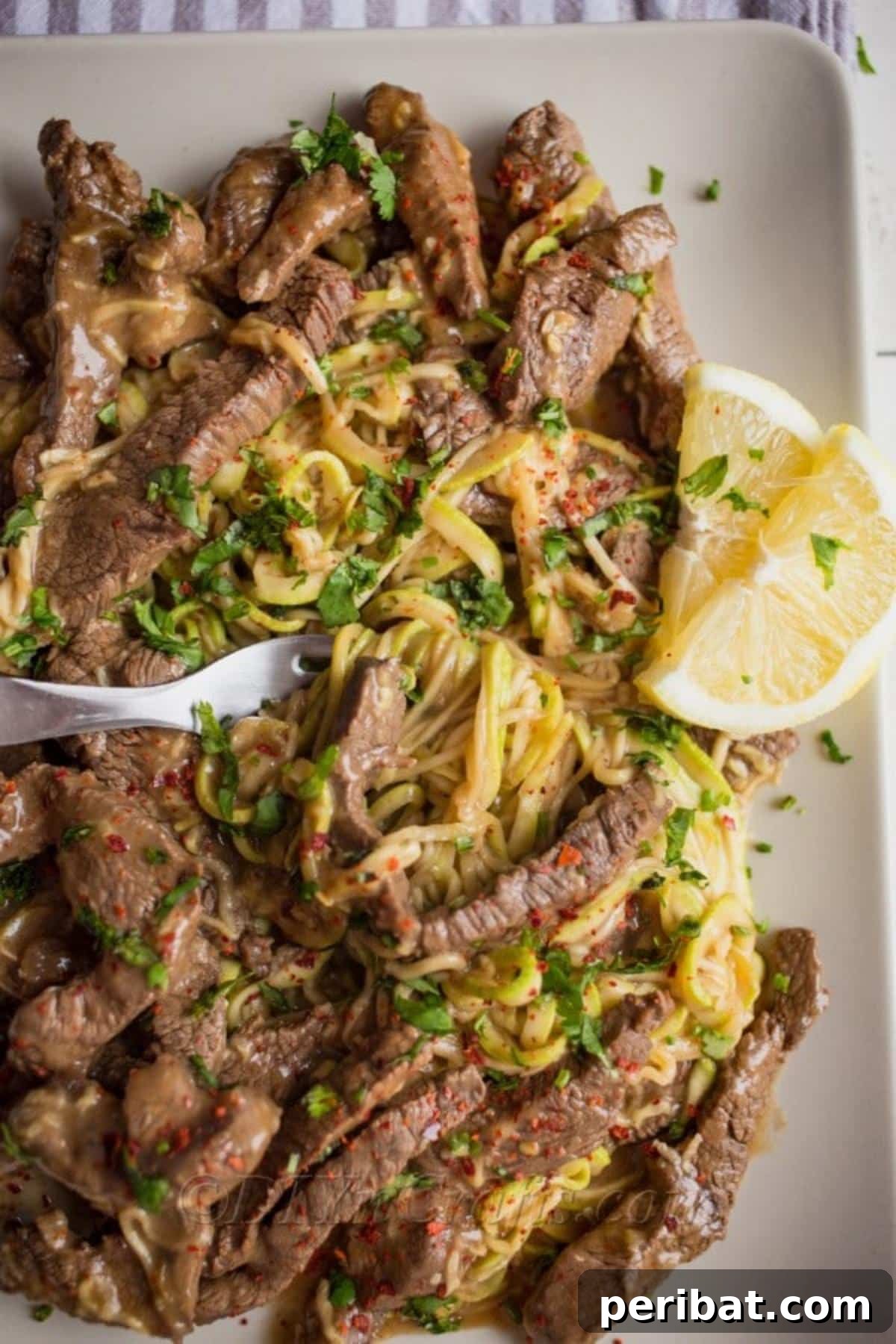 Easy One-Pan Steak Zoodle Stir Fry 6 Best Steak Stir Fry with Zucchini Noodles Recipe