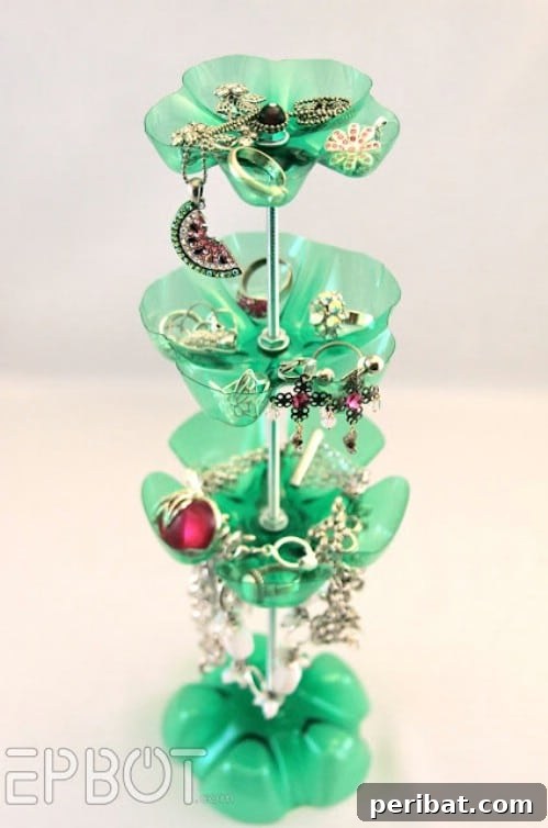 Jewelry Stand - Fun and Creative Crafts with Plastic Soda Bottles