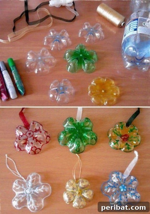 Snowflakes - Fun and Creative Crafts with Plastic Soda Bottles