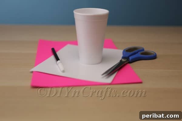 Craft Your Own Adorable Easter Bunny Cups 4 Folding white paper in half