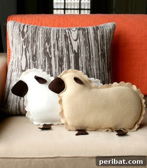 105 Creative DIY Easter Decor Ideas 103 Adorable Lamb Pillows for Easter Living Room Decor