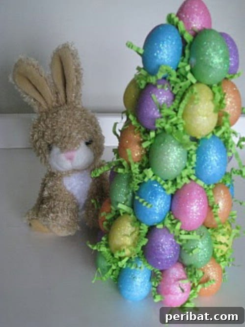 105 Creative DIY Easter Decor Ideas 35 DIY Easter Tree Decoration with Eggs