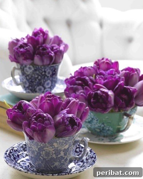 105 Creative DIY Easter Decor Ideas 44 Simple Easter Violets Bouquet Decor