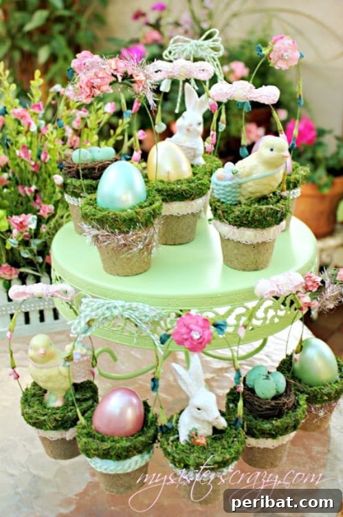 105 Creative DIY Easter Decor Ideas 45 Tiny Decorative Easter Baskets for Spring Outdoor Decor